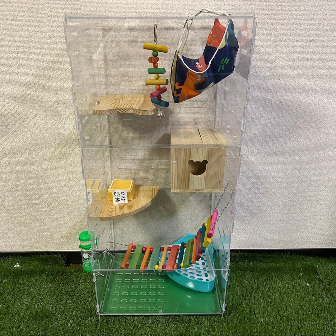 アクリルゲージ モモンガハウス 備品完備 小動物のお家 コンパクトサイズ