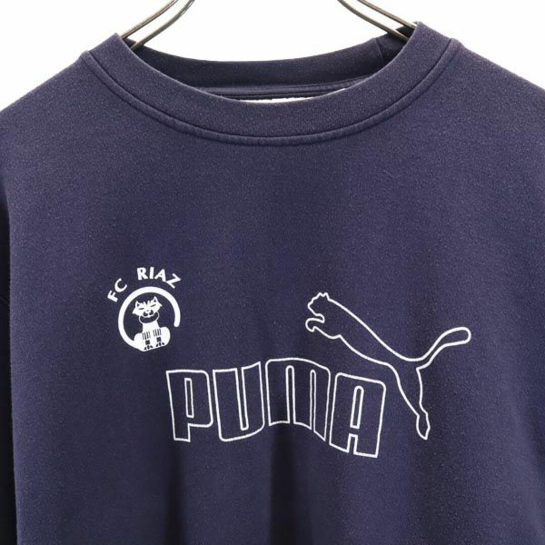 PUMA プーマ 90s オールド ブルガリア製 長袖 プリント スウェット M ネイビー系 PUMA ロゴ トレーナー メンズ 【中古】  【230831】の通販 by 古着屋BIG2nd's shop｜プーマならラクマ