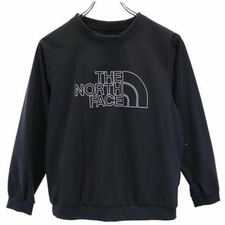 ザノースフェイス(THE NORTH FACE)のノースフェイス NPJ22214 アウトドア プリント 長袖 Tシャツ 150 ブラック系 THE NORTH FACE ロゴ キッズ 【中古】  【230831】(Tシャツ/カットソー)