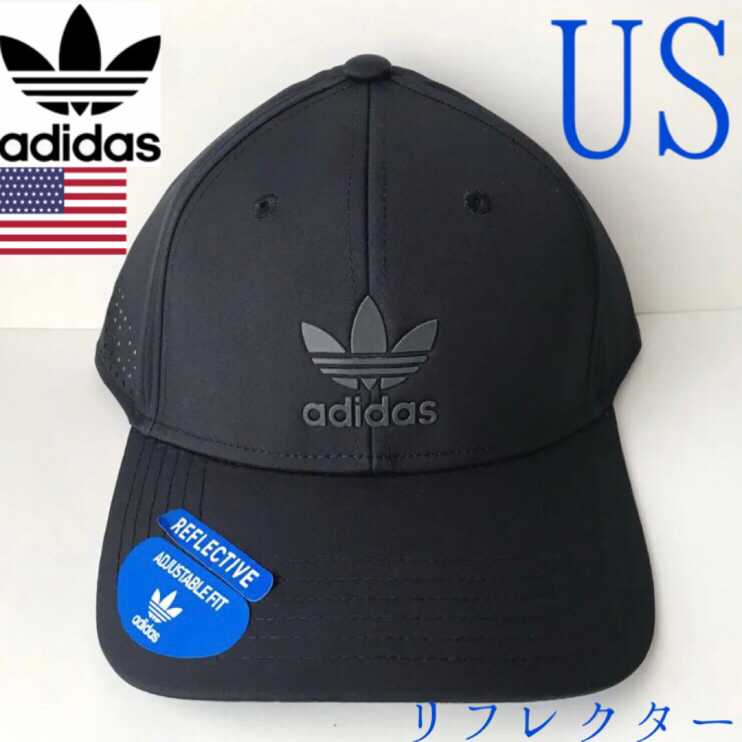 極レア 新品 アディダス USA キャップ 黒  帽子 ゴルフ