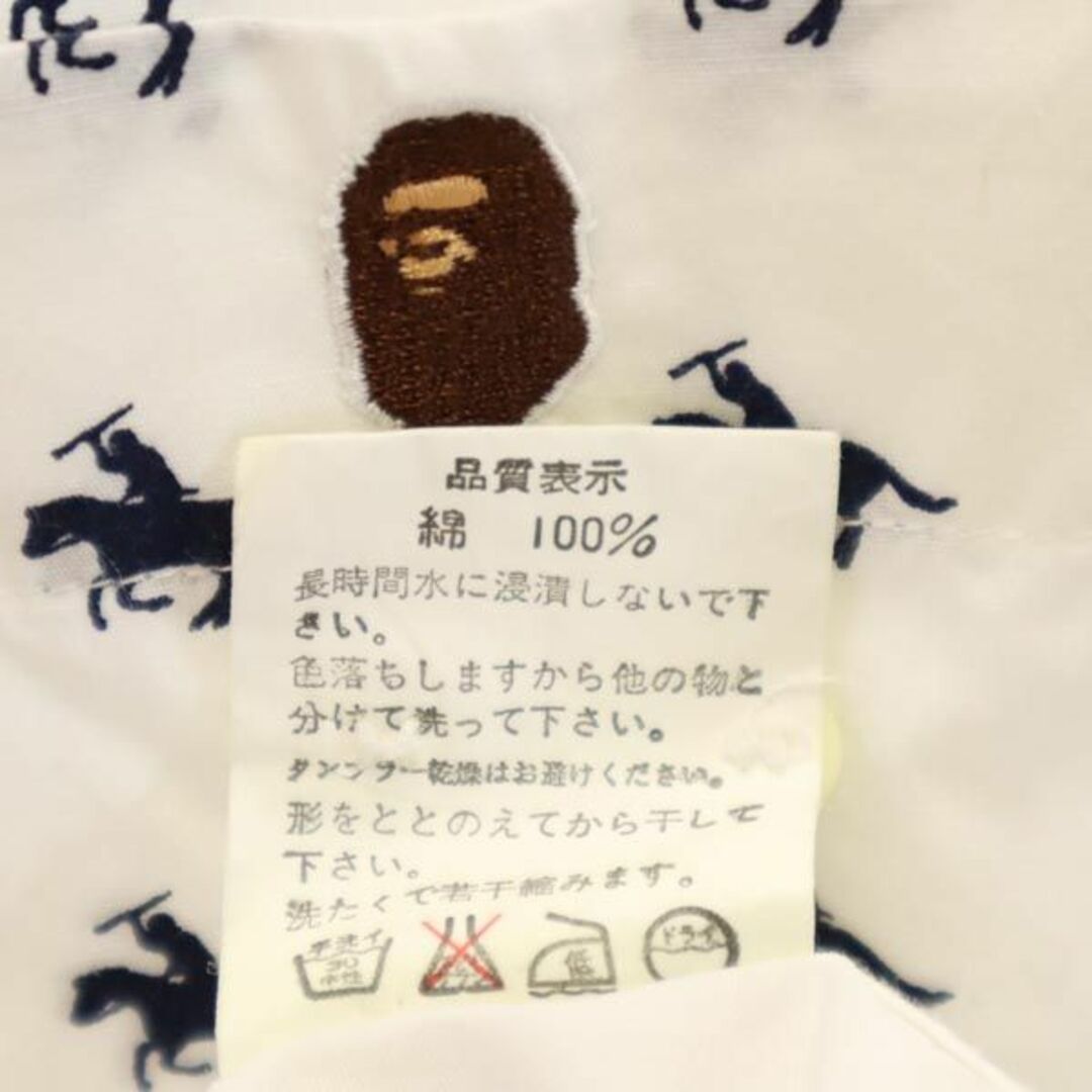 A BATHING APE - アベイシングエイプ 日本製 総柄 長袖 シャツ M