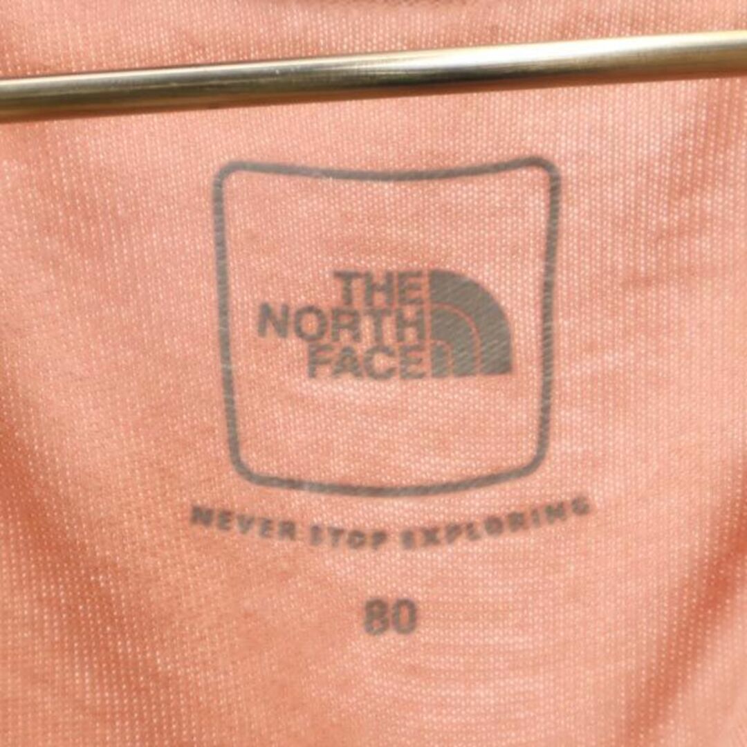 THE NORTH FACE(ザノースフェイス)のノースフェイス NTB62019 ロンパース 80 ピンク系 THE NORTH FACE カバーオール ロゴ 刺繍  キッズ 【中古】  【230831】 メール便可 キッズ/ベビー/マタニティのベビー服(~85cm)(ロンパース)の商品写真