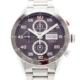 タグホイヤー(TAG Heuer)の内部点検済 TAG Heuer タグホイヤー カレラ キャリバー16 クロノグラフ CV2A1S BA0799 デイデイト 茶 ブラウン SS ステンレス メンズ 自動巻き【6ヶ月保証】【腕時計】【中古】(腕時計(アナログ))