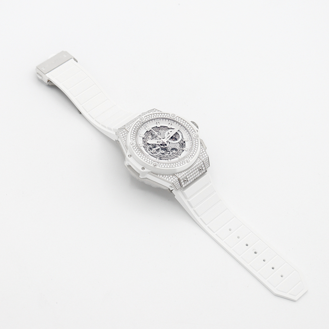 HUBLOT - HUBLOT ウブロ キングパワー ウニコ ホワイトパヴェ HUBLOT - HUBLOT ウブロ キングパワー ウニコ ホワイトパヴェ