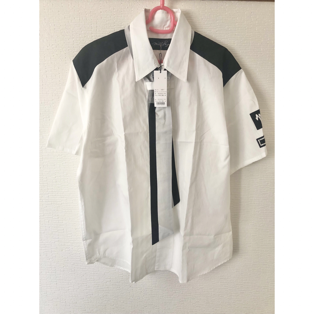 MILKBOY(ミルクボーイ)のmilkboy UNIFORM SHIRTS ネクタイ リボン シャツ ブラウス レディースのトップス(シャツ/ブラウス(半袖/袖なし))の商品写真