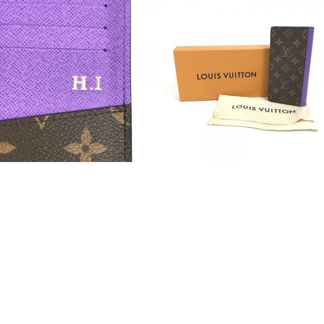 LOUIS VUITTON(ルイヴィトン)のルイヴィトン LOUIS VUITTON ポルトフォイユブラザNM M81538 モノグラムマカサー 2つ折り フラップ 長財布 モノグラムマカサーキャンバス ブラウン×パープル 美品 メンズのファッション小物(長財布)の商品写真