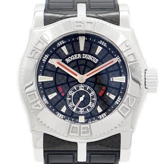 ロジェデュブイ(ROGER DUBUIS)の内部点検済 ROGER DUBUIS ロジェデュブイ イージーダイバー46 SE46 14 9 K9.53R 世界888本限定 300m防水 黒 ブラック カーボン SS ステンレス 純正ラバーベルト 純正尾錠 メンズ 自動巻き【6ヶ月保証】【腕時計】【中古】(腕時計(アナログ))