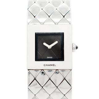 シャネル(CHANEL)の電池交換済み CHANEL シャネル マトラッセ H0009 黒 ブラック SS ステンレス レディース クォーツ【6ヶ月保証】【腕時計】【中古】(腕時計)