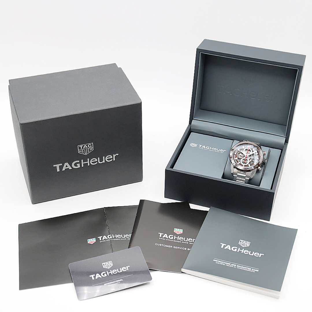 TAG Heuer タグホイヤー カレラ キャリバー ホイヤー01 クロノグラフ CAR201U BA0766 デイト スケルトン ブラウン SS ステンレス セラミック メンズ 自動巻き【6ヶ月保証】【腕時計】