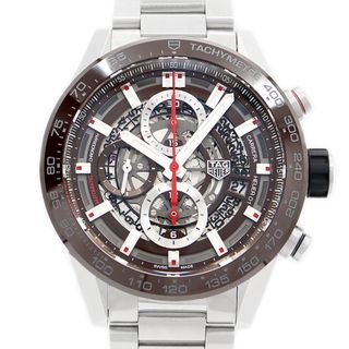 タグホイヤー(TAG Heuer)のTAG Heuer タグホイヤー カレラ キャリバー ホイヤー01 クロノグラフ CAR201U BA0766 デイト スケルトン ブラウン SS ステンレス セラミック メンズ 自動巻き【6ヶ月保証】【腕時計】【中古】(腕時計(アナログ))