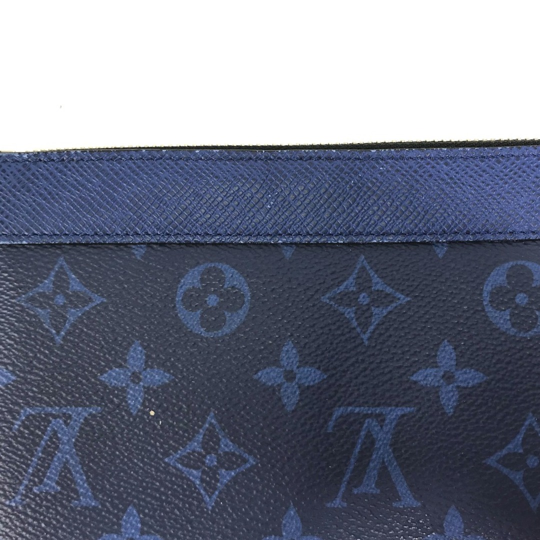 ルイヴィトン LOUIS VUITTON ポシェット ディスカバリー PM M30278 タイガラマ クラッチバッグ 小物入れ ポーチ ポーチ レザー  ブルー