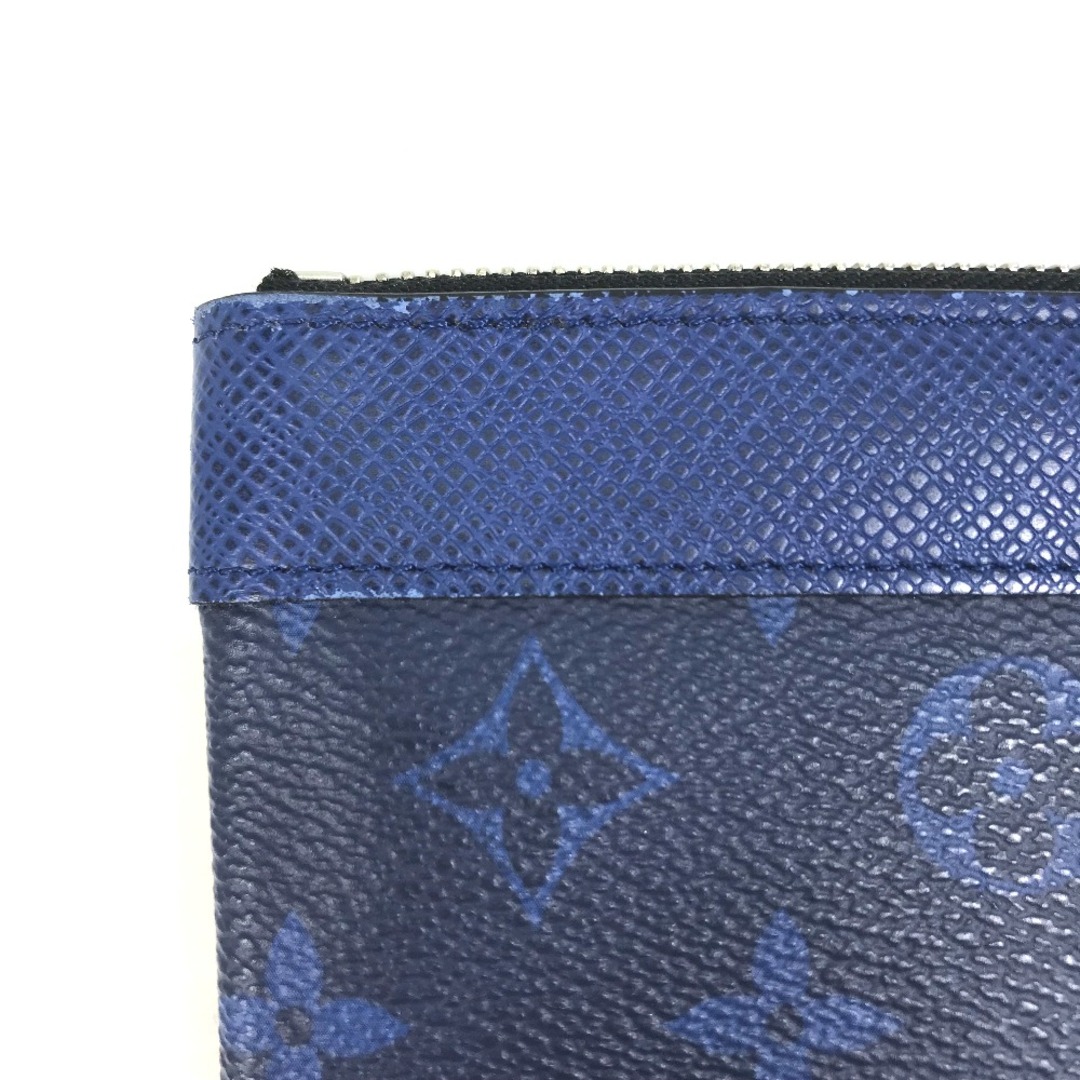 ルイヴィトン ポーチ モノグラム タイガ ポシェット・ディスカバリーPM M30278 LOUIS VUITTON ヴィトン 財布 メンズ クラッチ 青