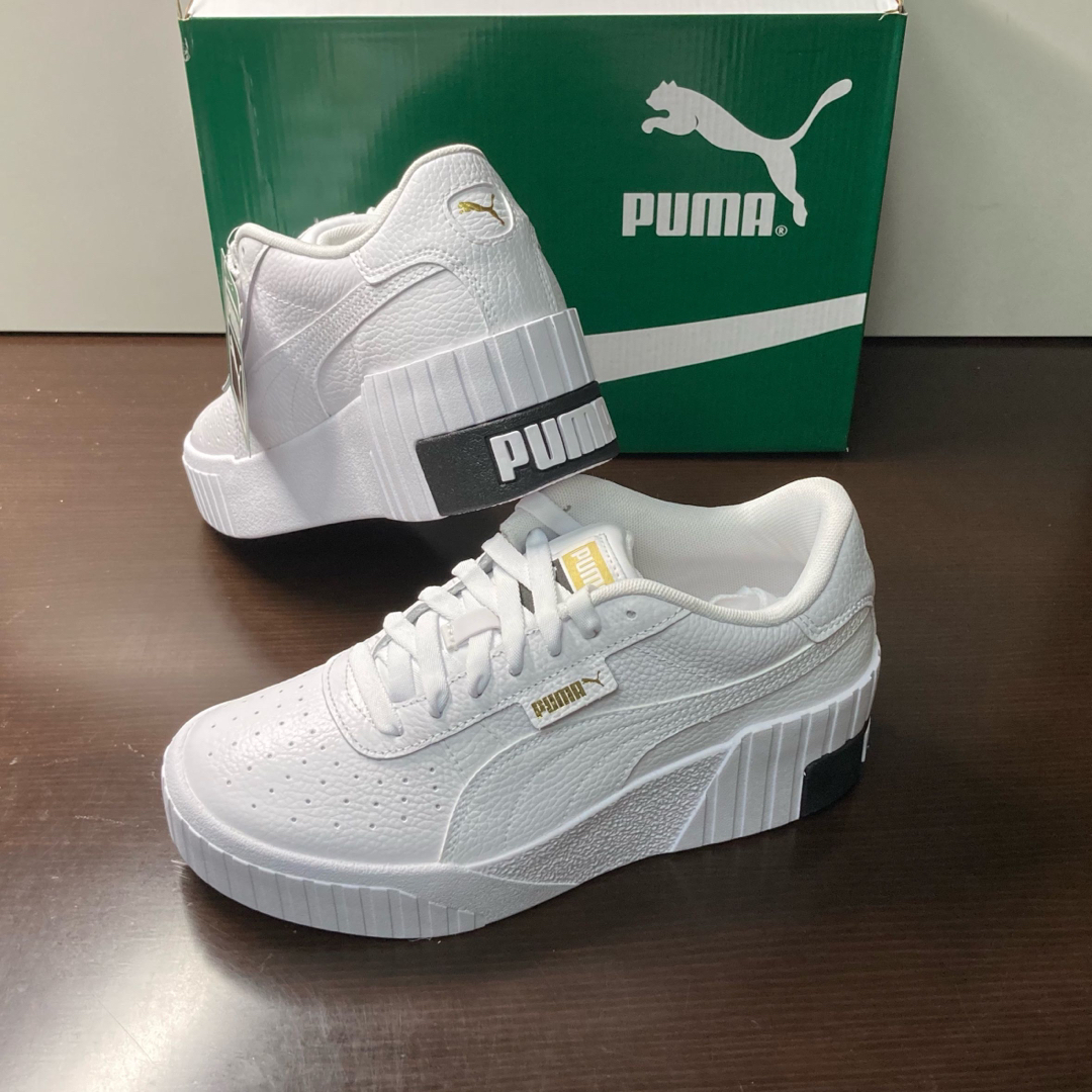 PUMA - 【新品24cm】プーマ CALI WEDGE ホワイト/ブラック 厚底の通販 ...