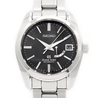 セイコー(SEIKO)の内部点検済 SEIKO セイコー GS グランドセイコー 9S67-00A0 SBGL005 デイト パワーリザーブ 黒 ブラック SS ステンレス メンズ 自動巻き【6ヶ月保証】【腕時計】【中古】(腕時計(アナログ))