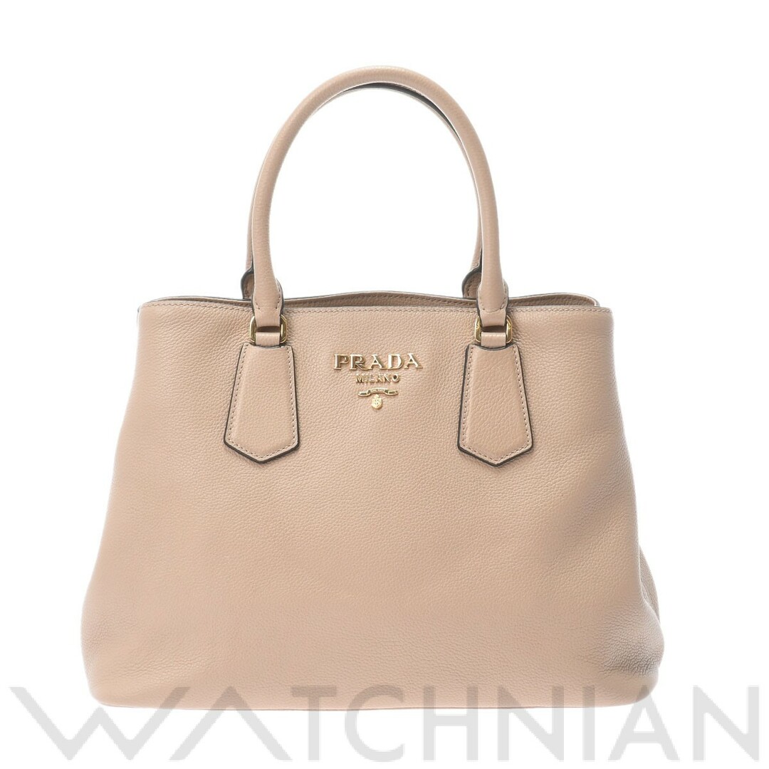 バッグプラダ PRADA 1BA239 レディース 2WAYバッグ ベージュ /ゴールド金具 レザー