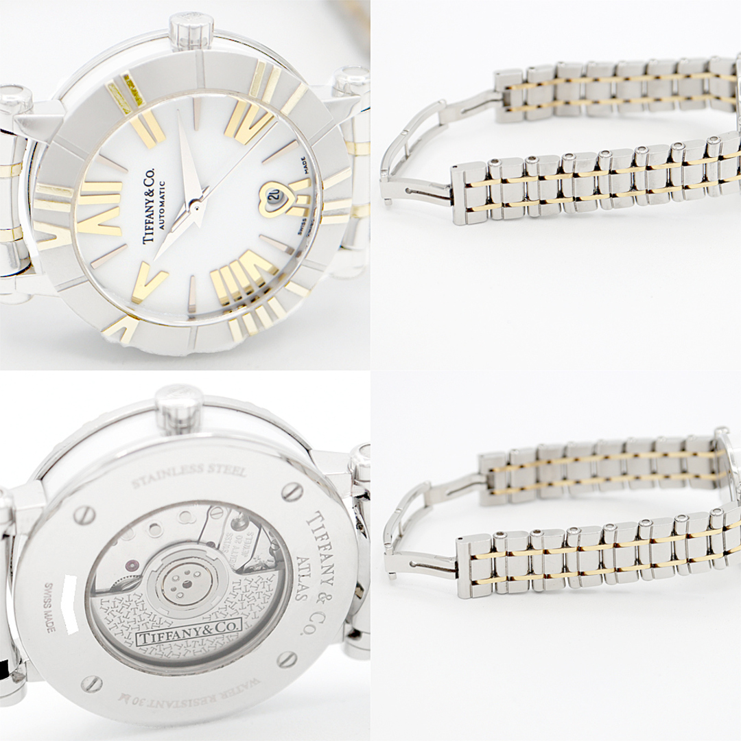 TIFFANY&Co. ティファニー アトラス Z1300.68.16A20A00A ハート デイト 白 ホワイト CE セラミック YG イエローゴールド SS ステンレス コンビ レディース 自動巻き【6ヶ月保証】【腕時計】【中古】 TIFFANY&Co. ティファニー アトラス Z1300.68.16A20A00A ハート デイト 白 ホワイト CE セラミック YG イエローゴールド SS ステンレス コンビ レディース 自動巻き【6ヶ月保証】【腕時計】【中古】