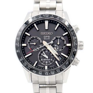 セイコー(SEIKO)のSEIKO セイコー アストロン GPS クロノグラフ SBXC003 5X53-0AB0 デイデイト デュアルタイム パワーリザーブ グレー セラミック TI チタン メンズ ソーラー電波 クォーツ【6ヶ月保証】【腕時計】【中古】(腕時計(アナログ))