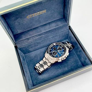 655 【美品】CITIZEN ATTESA アテッサ　メンズ時計　電波ソーラー