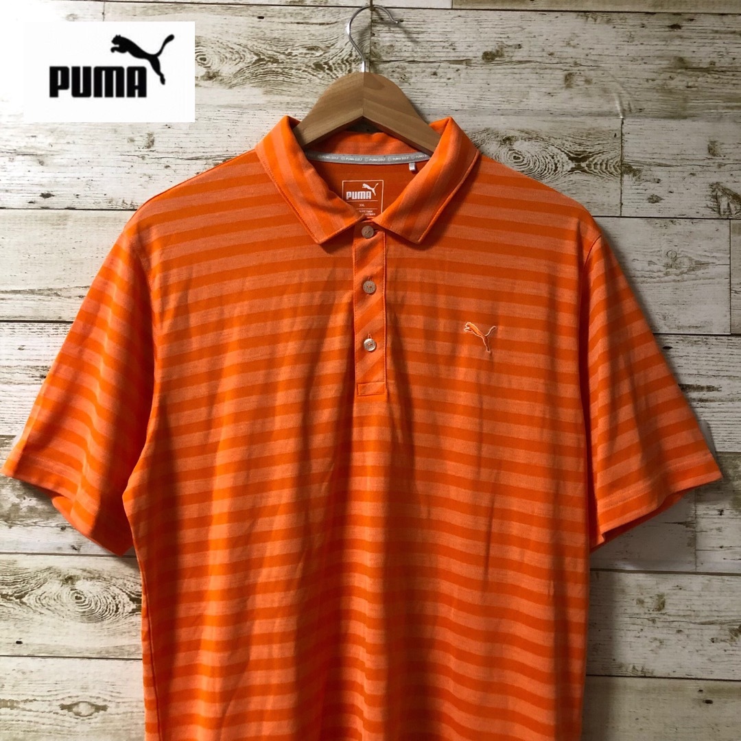 PUMA(プーマ)のPUMAGOLF プーマゴルフ　ゴルフウェア　半袖 ポロシャツ　2XLサイズ スポーツ/アウトドアのゴルフ(ウエア)の商品写真
