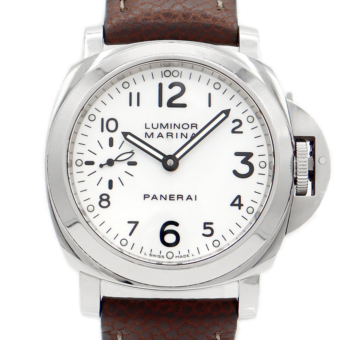 PANERAI パネライ ルミノール マリーナ PAM00113 OP6567 44mm スモールセコンド 白 ホワイト SS ステンレス 純正尾錠 メンズ 手巻き【6ヶ月保証】【腕時計】