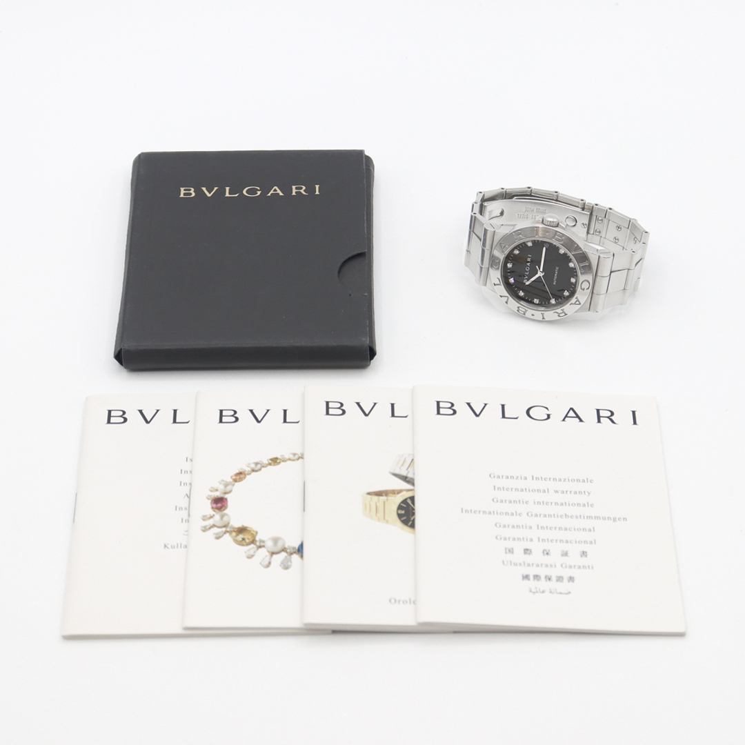 BVLGARI ブルガリ ディアゴノ DG40S DG40BSSD デイト 黒 ブラック SS ステンレス メンズ 自動巻き【6ヶ月保証】【腕時計】