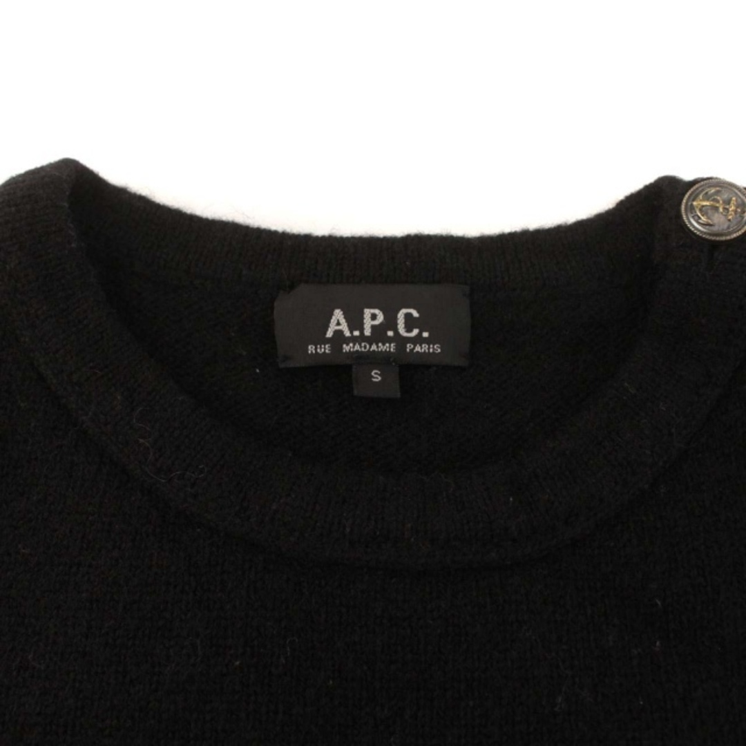 A.P.C.　アーペーセー　ニット　トップス　ブラック　ウール　S