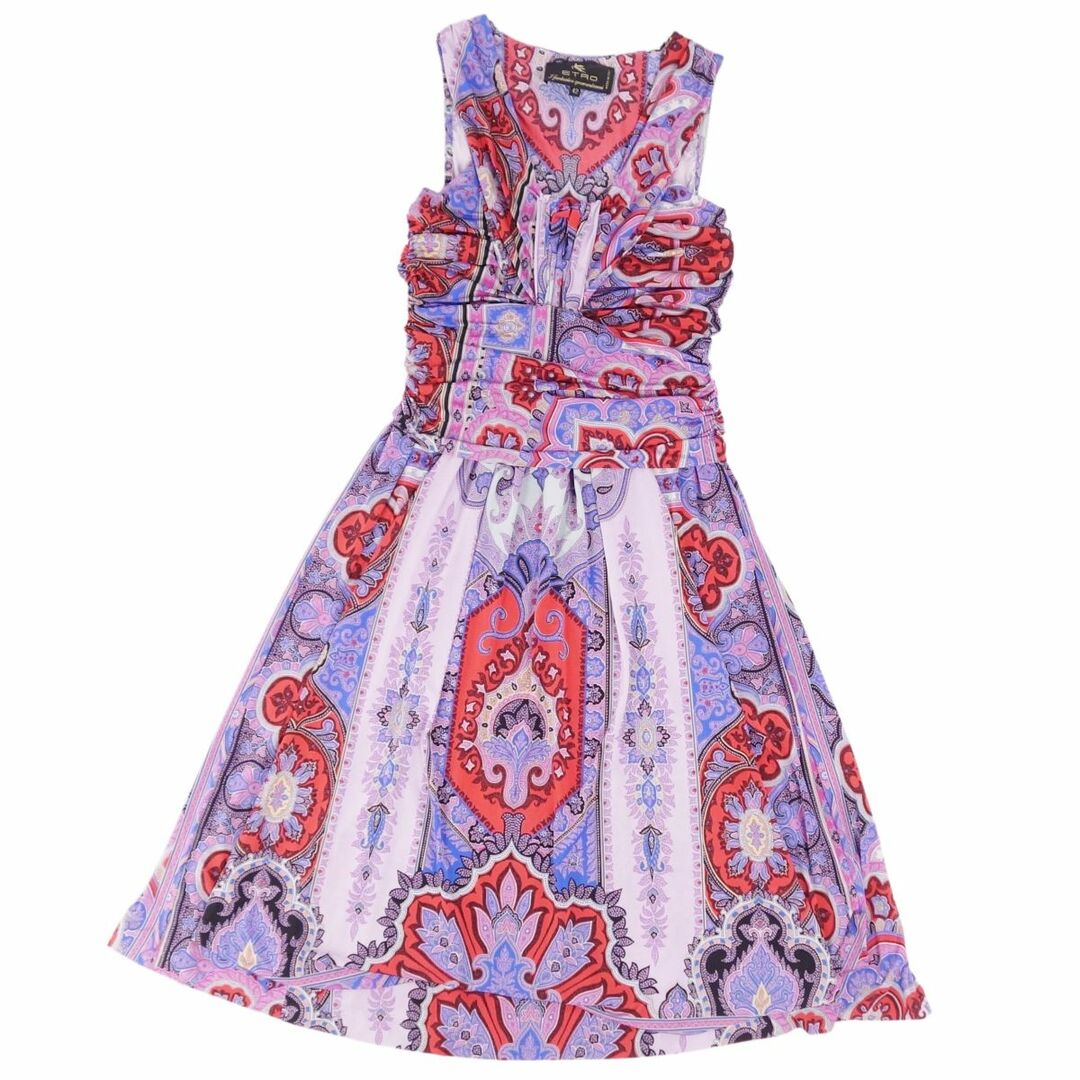 美品 エトロ ETRO ワンピース ドレス ノースリーブ 総柄 美品 エトロ ETRO ワンピース ドレス ノースリーブ 総柄