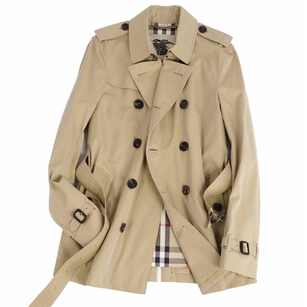 極美品 バーバリー BURBERRY コート THE CHELSEA チェルシー トレンチコート コットン100％ アウター メンズ イングランド製  48(M相当) ベージュ