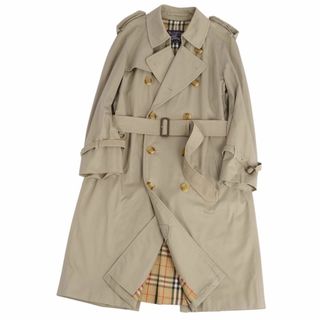 バーバリー(BURBERRY)の美品 Vintage バーバリー Burberrys コート 英国製 トレンチコート 裏チェック コットン アウター メンズ 46(M相当) サンドベージュ(トレンチコート)