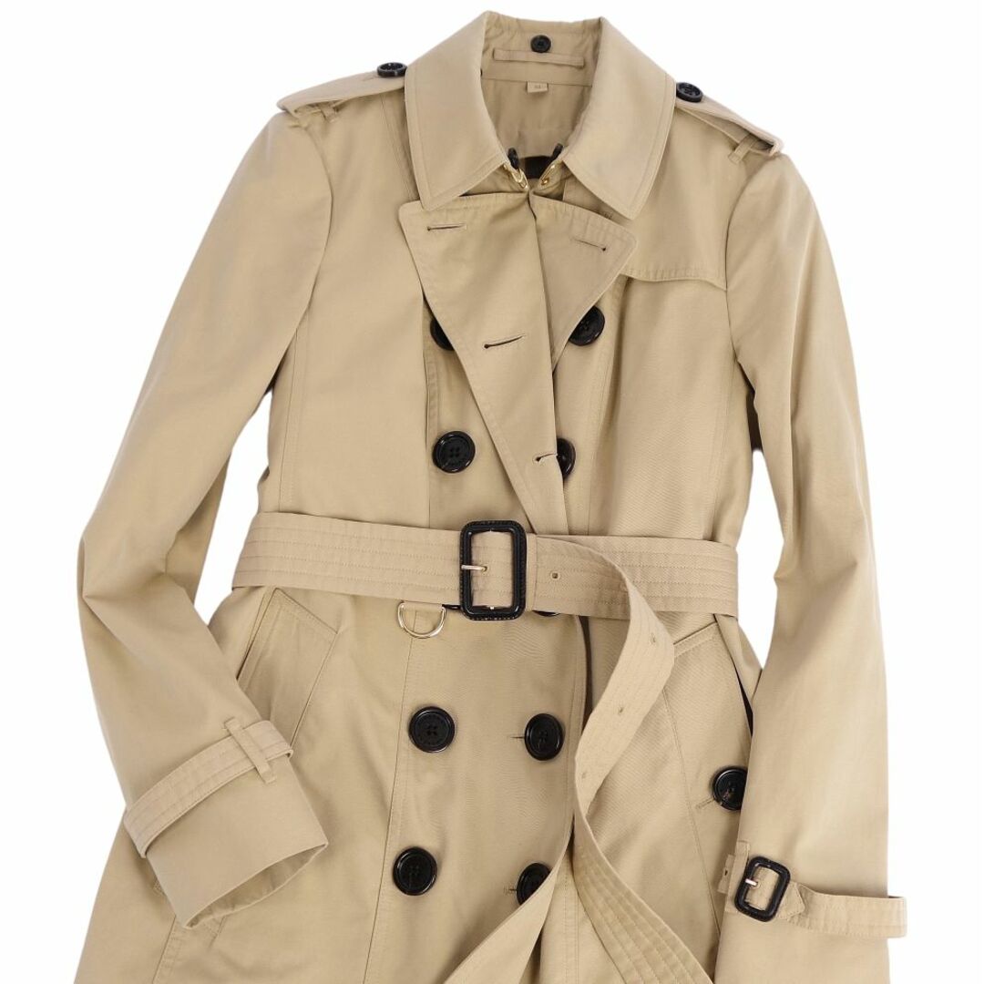 美品 バーバリー BURBERRY コート トレンチコート コットン100% アウター レディース UK8 US6 IT40(M相当) ベージュ
