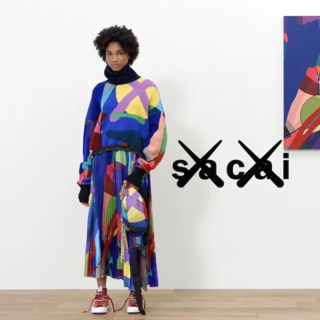 【新品タグ付き】サカイ カウズ コラボ ニット　sacai × Kaws