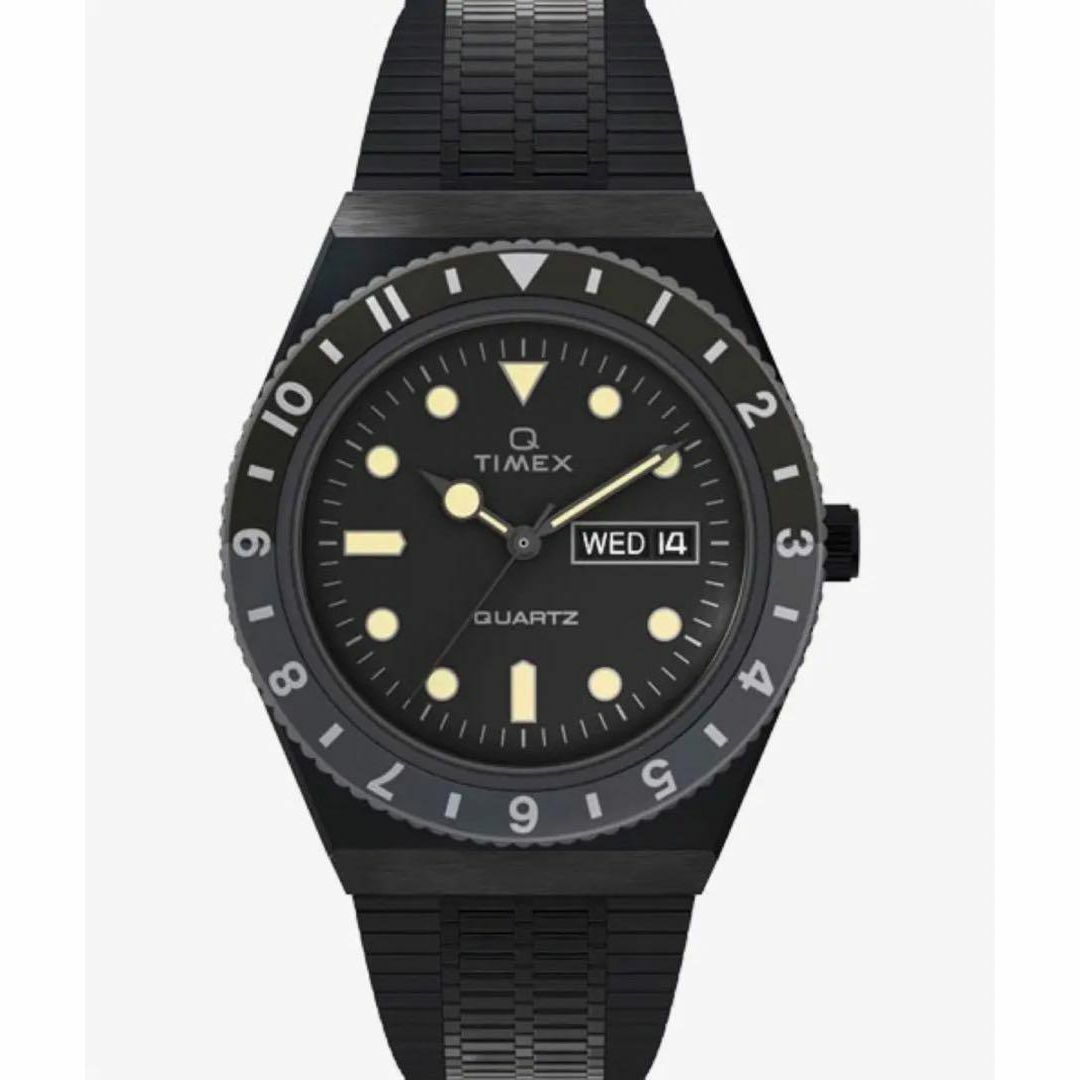 【新品】TIMEX Q タイメックス 腕時計 TW2U61600 ブラック 黒