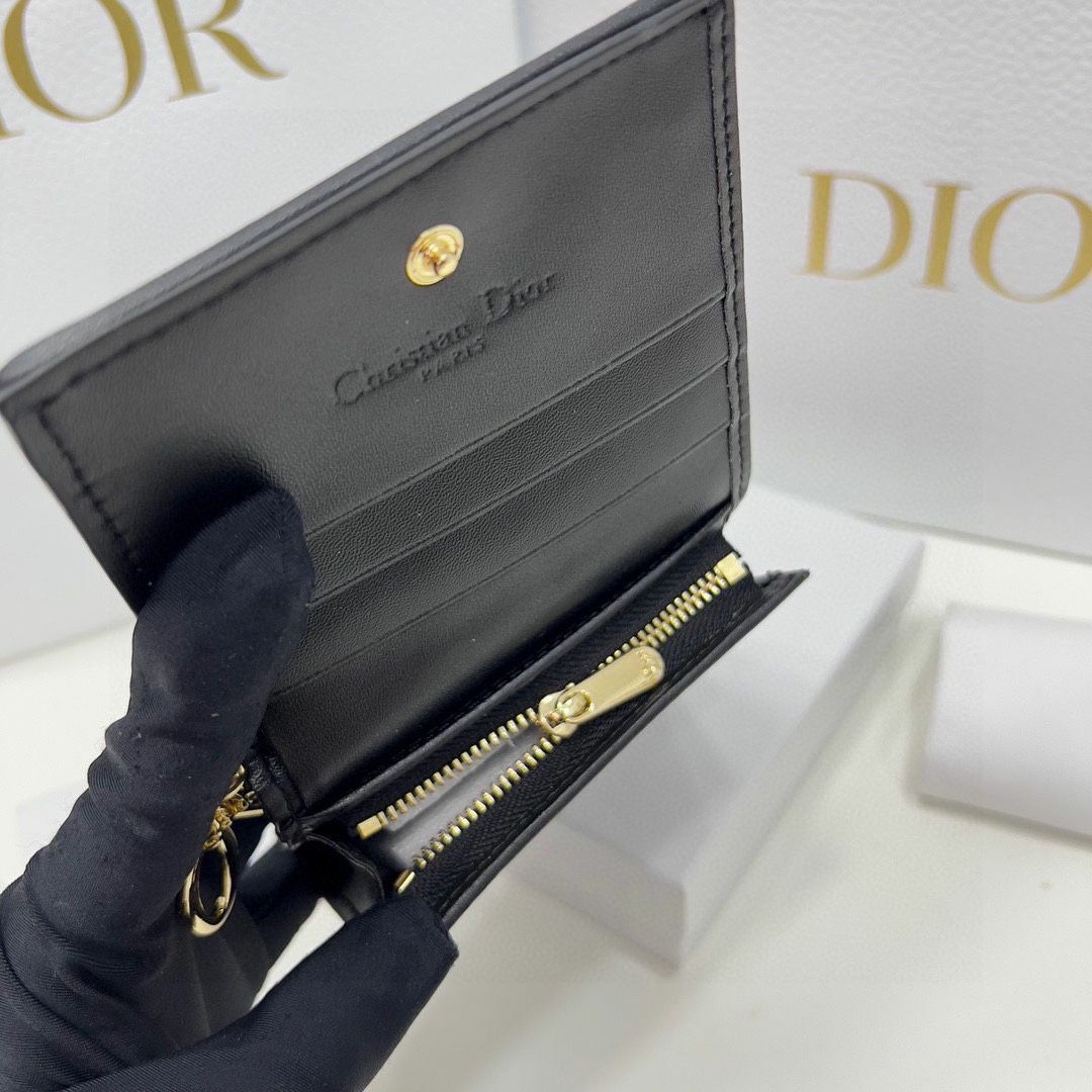 Christian Dior - 極美品 DIOR ディオール 二つ折り財布 サイフ 小銭 