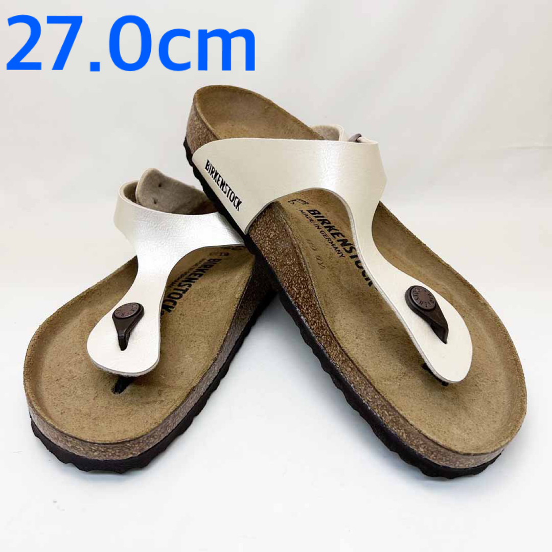 BIRKENSTOCK(ビルケンシュトック)の新品 ビルケンシュトック Gizeh パールホワイト 27.0cm メンズの靴/シューズ(サンダル)の商品写真