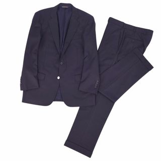 ブルックスブラザース Brooks Brothers セットアップ シングル スーツ ストライプ ウール ジャケット パンツ メンズ 40SHT 34W ネイビー