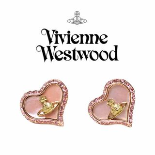 ヴィヴィアンウエストウッド(Vivienne Westwood)の【新品】ヴィヴィアンウエストウッド オーブ ハート ジェルピアス ピンク(ピアス)