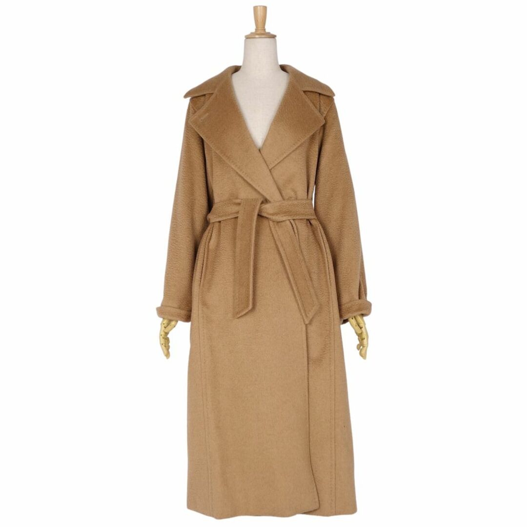 Max Mara(マックスマーラ)の美品 マックスマーラ Max Mara コート 白タグ マニュエラ アイコンコート ラップコート キャメル100％ アウター レディース JI42 USA8 FB40 GB10(L相当) ブラウン レディースのジャケット/アウター(その他)の商品写真