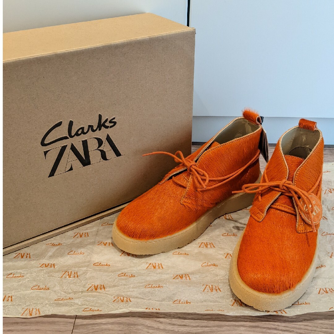 新品 ZARA×Clarks デザートブーツ 未使用 クラークス ショートブーツ | フリマアプリ ラクマ