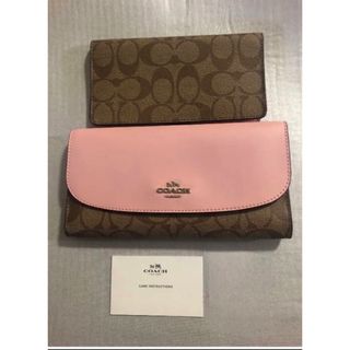 コーチ(COACH)の COACHシグネチャー 長財布 チェックブック 新品 週末限定SALE‼️(財布)