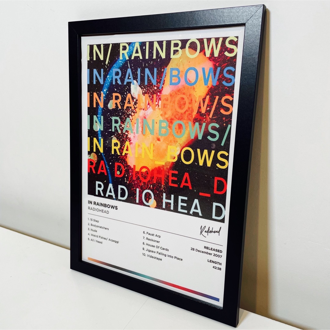 【額付きポスター】レディオヘッド Radiohead In Rainbows | フリマアプリ ラクマ