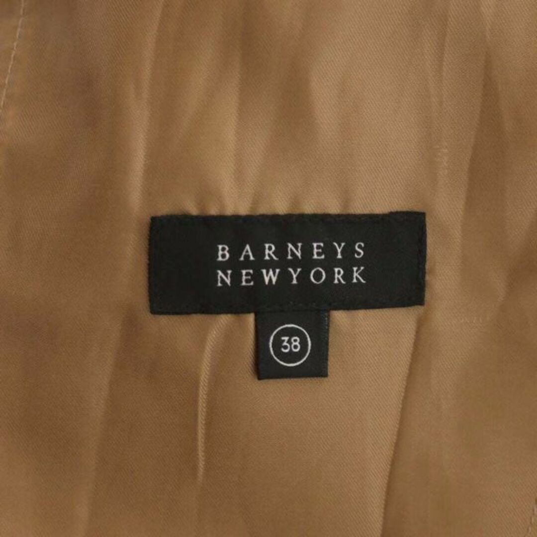 BARNEYS NEW YORK(バーニーズニューヨーク)のバーニーズニューヨーク チェック柄ベルテッドテーパードパンツ ストレッチ 38 レディースのパンツ(その他)の商品写真