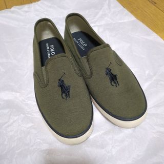 ポロラルフローレン(POLO RALPH LAUREN)の美品　POLO RALPH LAUREN　スリッポン(スリッポン/モカシン)