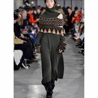 美品sacai  ニットワンピース　サカイ