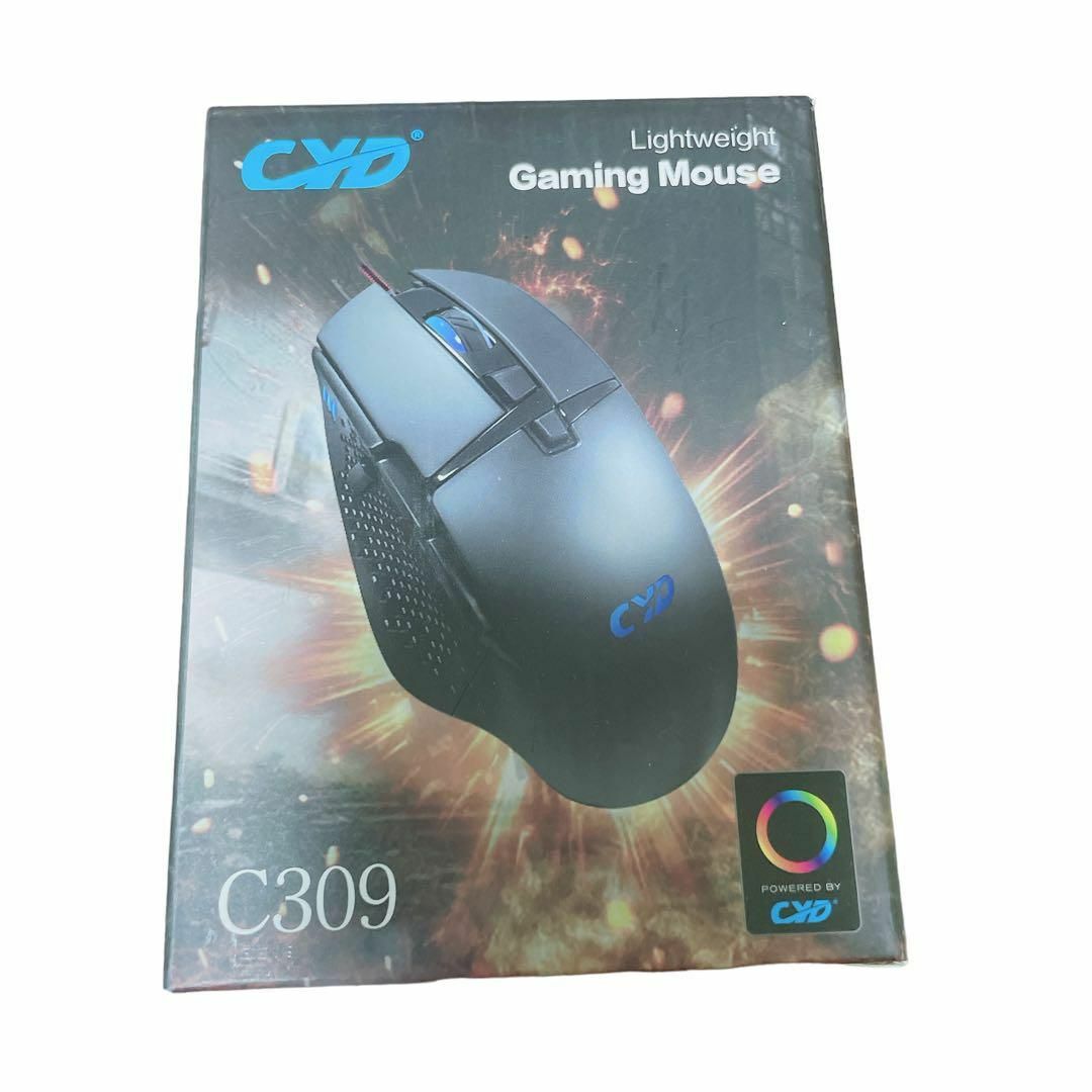 CYD C309 RGB 有線マウス ノートパソコン用