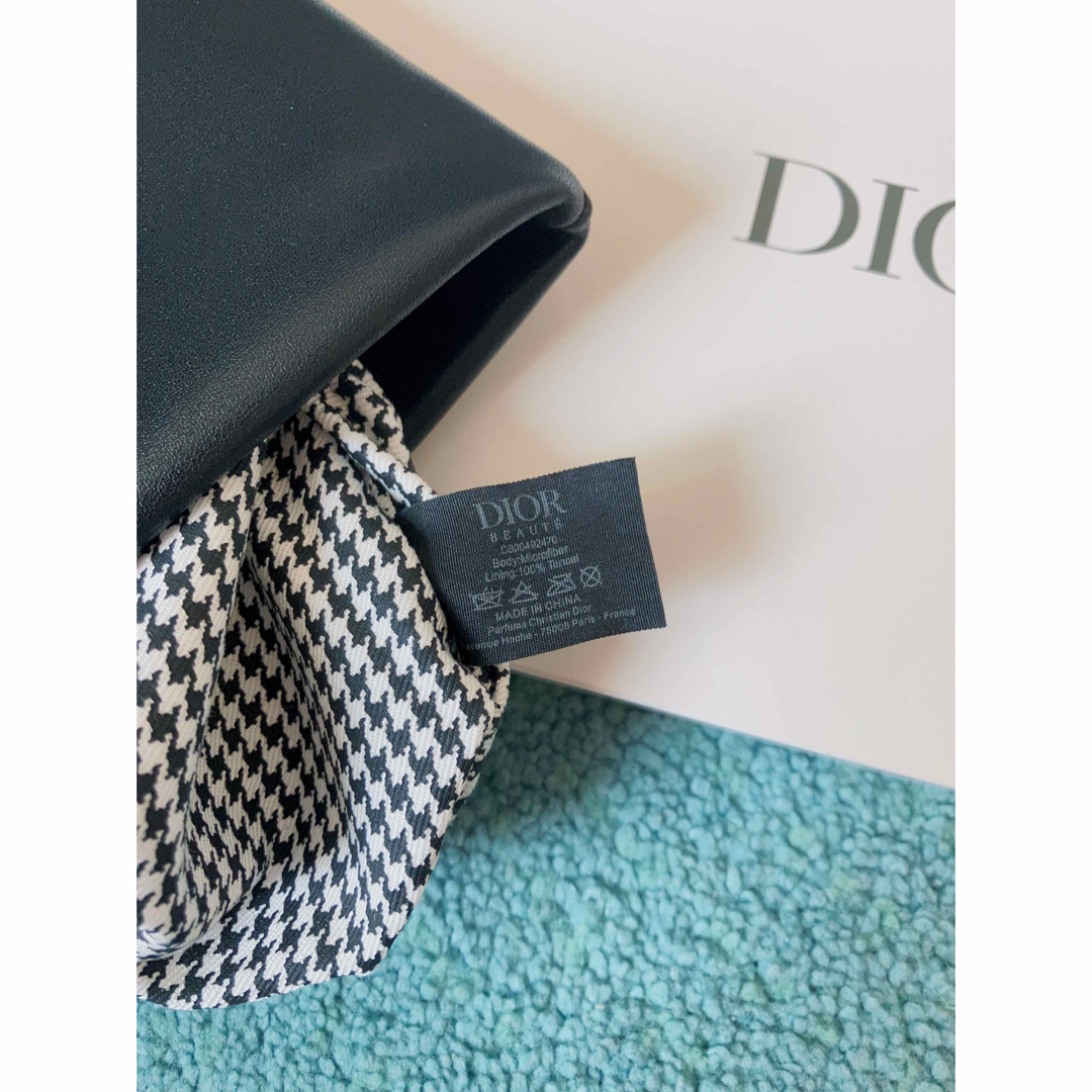 DIOR ノベルティ　レザーポーチ　千鳥巾着