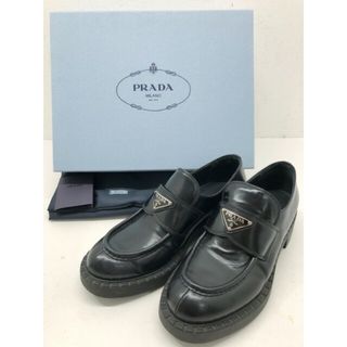 PRADA - PRADA(プラダ) チョコレート ブラッシュドレザー ローファー ...