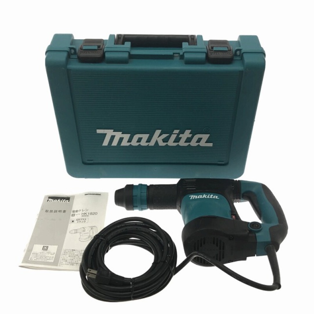 Makita(マキタ)の☆比較的綺麗☆makita マキタ 100V 電動ケレン HK1820 SDSプラスシャンク ケース付き ハツリ 電動ハンマー チッパー タイル モルタル 76233 自動車/バイクのバイク(工具)の商品写真