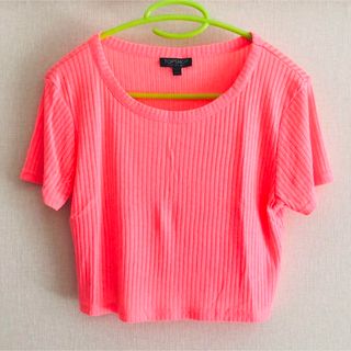 トップショップ(TOPSHOP)のTOPSHOP トップショップ リブクロップドTシャツ(Tシャツ(半袖/袖なし))