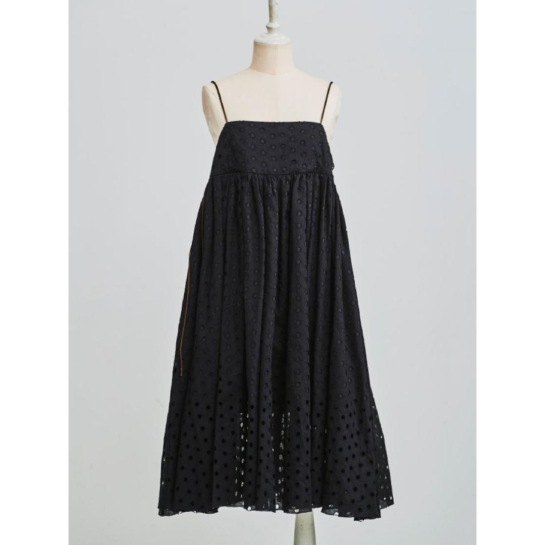 rosarymoon Dot Eyelet Code Dress ワンピース 黒 1