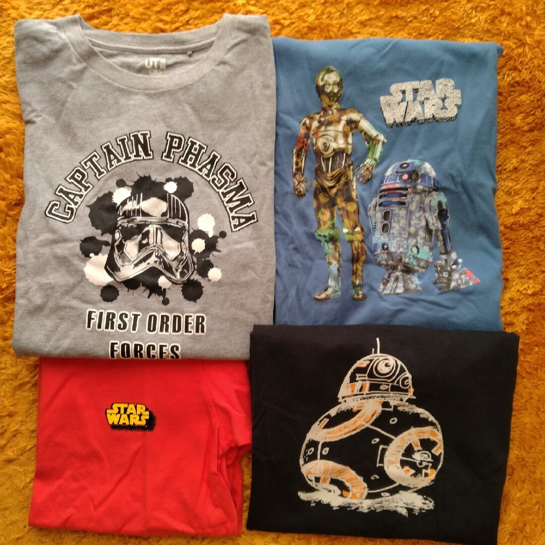 UNIQLO(ユニクロ)のUNIQLO　STAR WARS　Tシャツ　4点セット キッズ/ベビー/マタニティのキッズ服男の子用(90cm~)(Tシャツ/カットソー)の商品写真